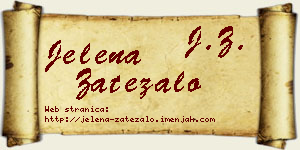 Jelena Zatezalo vizit kartica